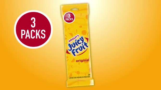 Juicy Fruit Gum - 15 sticks/3pk, 2 of 6, play video