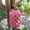 Disney 6.8" Ceramic Minnie Mouse Candle Lantern Pink/Black: Decorative Outdoor Lantern, Pillar & Tealight Compatible - image 3 of 4