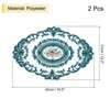 Unique Bargains Retro Lace Embroidered Polyester Placemat 2 Pcs - 2 of 4
