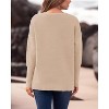 Fall Sweaters for Women 2025 Casual Long Sleeve Sweater Striped Loose Fit Pullover Tops - 3 of 4