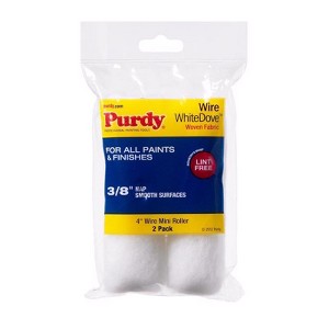 Purdy White Dove Woven Fabric 4 in. W X 3/8 in. Mini Paint Roller Cover 2 pk (Case of 6) - 1 of 1