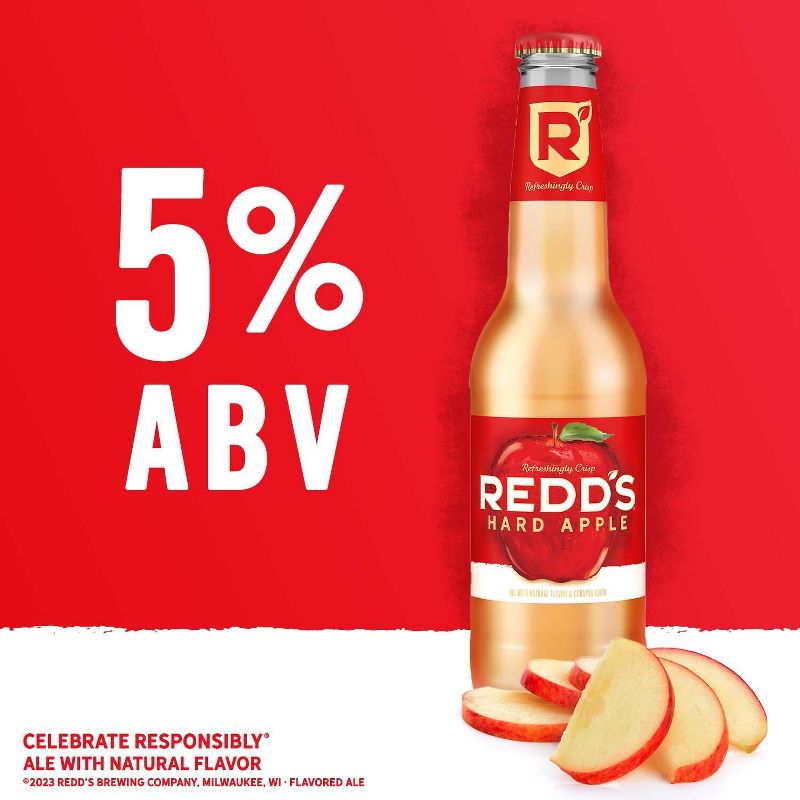 Redd&#39;s Hard Apple Ale Beer - 12pk/12 fl oz Bottles, 2 of 10