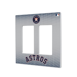 MLB American League Teams Linen Hidden-Screw Light Switch Plate for Double Rocker - 1 of 4