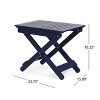 Kumasinova 18.2"Foldable&Portable Outdoor Side Table,Premium Acacia Wood Patio End Table for Poolside,Porch&Garden,Rustic Sofaside Table,Natural - 2 of 4