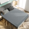 PiccoCasa 100GSM Microfiber Striped Bed Fitted Sheet 16 Inch Deep Pocket Bed Mattress Cover - 2 of 3