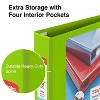 Staples Heavy Duty 2" 3-Ring View Binder Chartreuse (24687) 56321-CC/24687 - 4 of 4