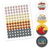 Big Dot of Happiness Teacher Retirement - Happy Retirement Party Round Candy Sticker Favors - Labels Fits Chocolate Candy (1 sheet of 108) - 2 of 4