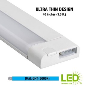 ETI 40 in. L White Plug-In LED Under Cabinet Light Strip 1050 lm - 1 of 1
