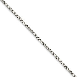 Black Bow Jewelry 1.5mm Sterling Silver Solid Round Box Chain Necklace - 1 of 4