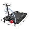 VEVOR Low Profile Oil Drain Pan with Pump, 64L Rolling Oil Drain Cart with 8 Foot Hose for Cars, Trucks, SUVs, 17 Gallon, Black - 2 of 4