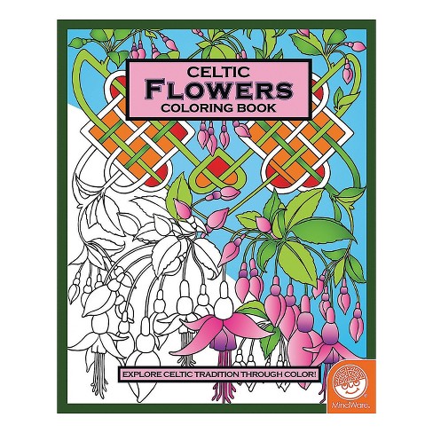 Mindware Celtic Flowers Coloring Book Coloring Books Target