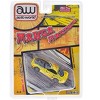 1997 Toyota Supra Yellow with Manga Art Style Graphics Limited Ed "Manga Racing" Series 1/64 Diecast Model Car by Auto World - 3 of 3