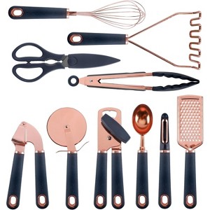 COOK WITH COLOR Kitchen Gadget Set Stainless Steel Utensils with Soft Touch Handles, 10 Pc. Copper - 1 of 4