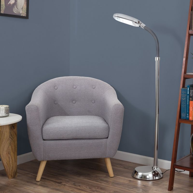 Hasting Home Floor Lamp - Full Spectrum Natural Sunlight Lamp with Bendable Neck - Reading, Craft, Studying, and Esthetician Light, 2 of 7