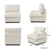 Cloud Sectional Couches for Living Room,134" Convertible L Shaped Couch With Ottoman, 6 Seater Modular Sectional Sofa,Deep Seater Furniture Sets - 3 of 4