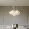 ALOADECOR 18'' Modern Classic Crystal Flush Mount With Matte Black Finish 4-Light Tiered Ceiling Light For Dining Room Foyer Bedroom - 3 of 4