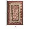 Colonial Mills Tiburon Braided Rug, Rusted Rose 2'x3', Rectangle Shape - 2 of 2
