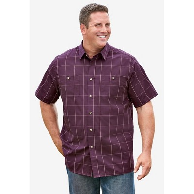KingSize Short Sleeve Printed Sport Shirt