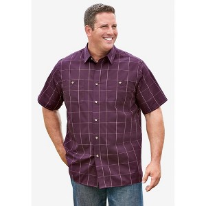 KingSize Short Sleeve Printed Sport Shirt - 1 of 4