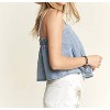 Women's Kenet Front Pleated Denim Tank Top - Madelyn - 2 of 3