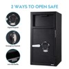 Digital Depository Safe Box, Electronic Steel Safe with Keypad, Locking Drop Box with Slot, Metal Lock Box with Two Emergency Keys - 2 of 4