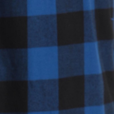 buffalo plaid - royal black 100% cotton flannel