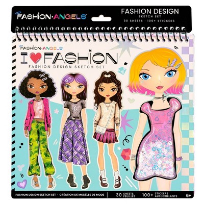 Portfolio fashion design sketch set best sale