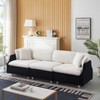 TiramisuBest 95.3 "black and white Tandy throw pillows, Modular Sectional Sofa with Storage, Sideboard Buffet Style Design for Living Room - 3 of 4