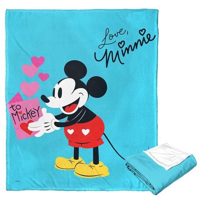 Disney Minnie Mouse Love Minnie Silk Touch Throw Blanket 50x60 Inches