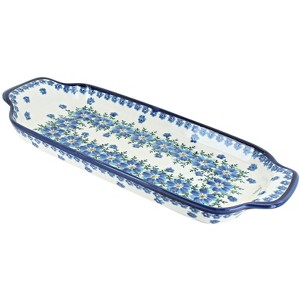 Blue Rose Polish Pottery 1282 Zaklady Bread Tray - 1 of 1