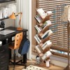 Aoibox 10 Tier Tree Bookshelf Floor Standing Wood Bookcase for Narrow Space Storage Organizer Home Office Brown - 2 of 4