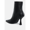 Tentia Metallic Pleather Spool Heel Boots Women - 3 of 4