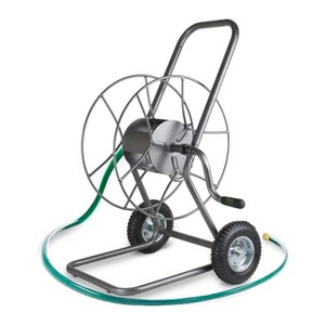 Yard Butler Hose Reel Cart with Wheels - Heavy Duty 200 Foot Metal Hose Reel - Suitable for Gardens, Lawns and Outdoor - IHT-2EZ - 1 of 4