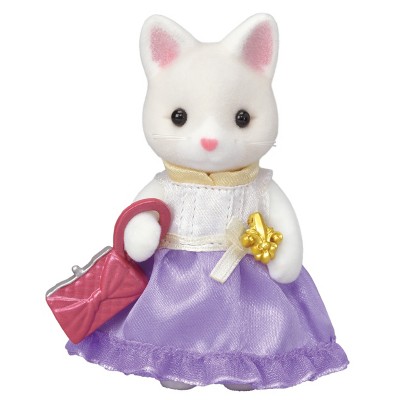 Calico Critters Town Series Silk Cat, Collectible Doll Figure With