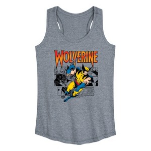 Women's - Marvel - Wolverine Comic Graphic Racerback Tank - 1 of 4