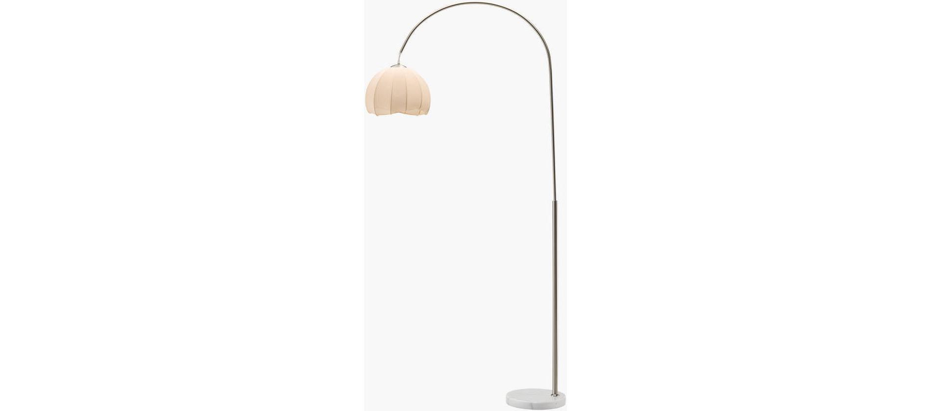 Livabliss Desota 76"H x 31"W x 12"D Modern Metallic - Nickel Floor Lamps