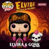 Funko POP & Buddy: Movies: Elvira Mistress of The Dark - Elvira & Gonk Vinyl Figure #1647 #80694 - 2 of 4