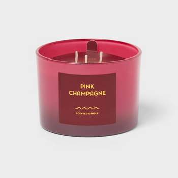 12oz Ombre Glass Jar with Lid Pink Champagne - Opalhouse™