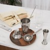Viski Travel Bartender Kit 6pc Set | Drink Mixers for Cocktails Gift Essentials:Classic Cobbler Shaker,Hawthorne Strainer,Bottle Opener,Barspoon,Brown - 2 of 4