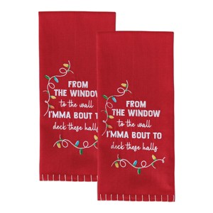 Split P Deck These Halls Decorative Dishtowel Set Of 2 - 1 of 4