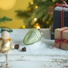 Whisen 2.8x2.8x4.3"H Tear Drop Ornament, Glass Decorative Hanging Christmas Tree Ornaments, Set of 12 - Green - 4 of 4