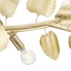 Progress Lighting, Laurel Collection, 7-Light Chandelier, Gilded Silver, Hand-Painted Leaves - 3 of 3
