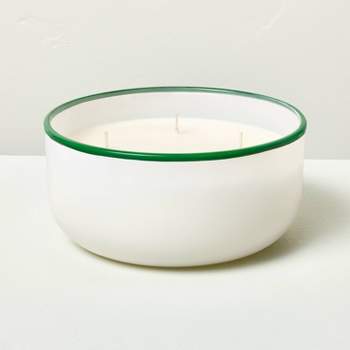 4-Wick Milk Glass Beach House Jar Candle 20.8oz Green - Hearth & Hand™ with Magnolia