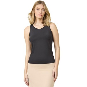 Memoi Women's Bonded Reversible Comfort Tank Top - 1 of 4