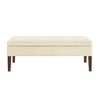 NicBex 48 Inch Storage Ottoman Bench Modern Velvet Bench with Arms, Button Tufted Cushion for Living Room, Bedroom, Entryway - 3 of 4
