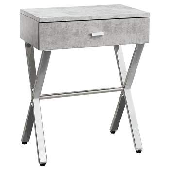 Accent Table, Night Stand - Chrome Metal - EveryRoom