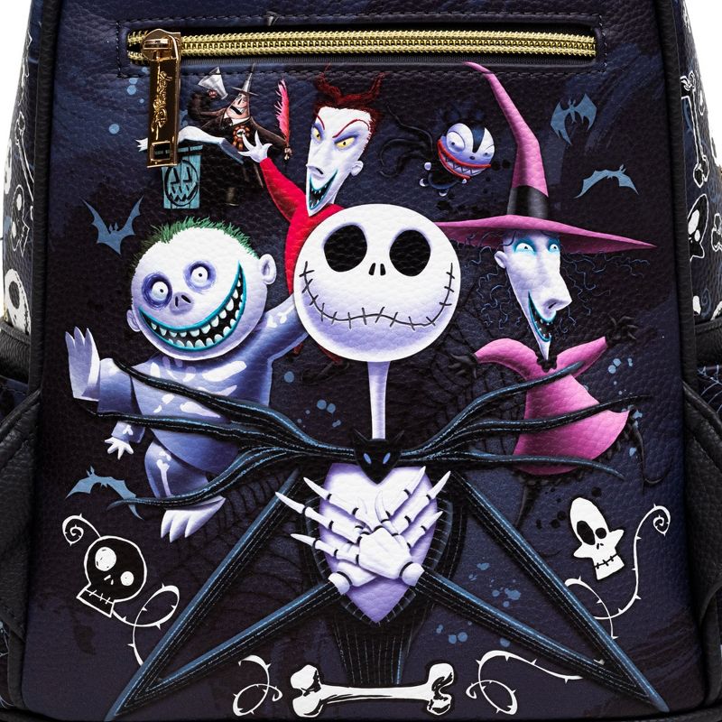 The Nightmare Before Christmas WondaPop 11" Vegan Leather Fashion Mini Backpack, 3 of 6