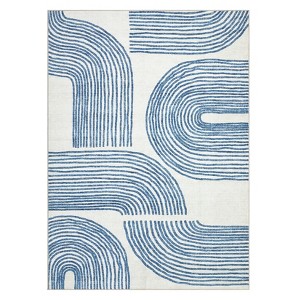 Modern Abstract Living Room Rugs, Indoor Contemporary Soft Non Slip Bedroom Carpet, Machine Washable Indoor Floor Rugs for Dining Room Nursery - 1 of 4