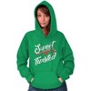 Sweet Twisted Christmas Candy Cane Hoodie Sweatshirt Women Brisco Brands - 2 of 4