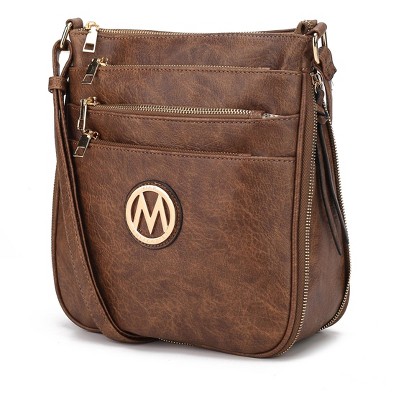 MKF Collection Salome Shoulder Crossbody Women’s Handbag Expandable Multi-Compartment Vegan Leather by Mia K
